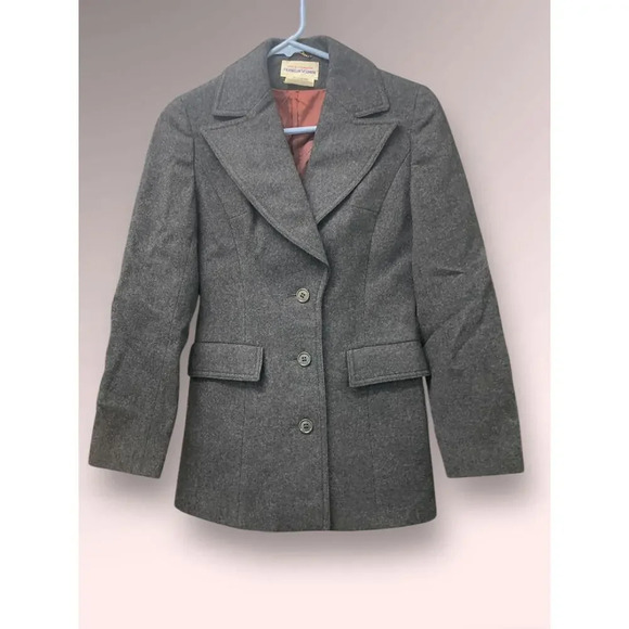 Vintage Mid Century 1960s Franklin Simon Wool Blazer Jacket Winter Coat England - Picture 4 of 4